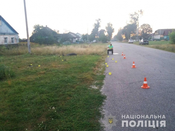 На Чернігівщині поліція затримала водія, який збив пішохода і втік з місця пригоди