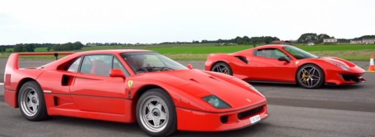 Культовий спорткар Ferrari F40 VS сучасний 488 Pista Spider (відео)