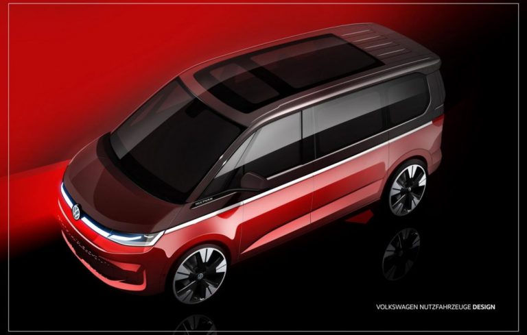 Volkswagen випустив тизер-ескіз нового покоління T7 Multivan для світових ринків
