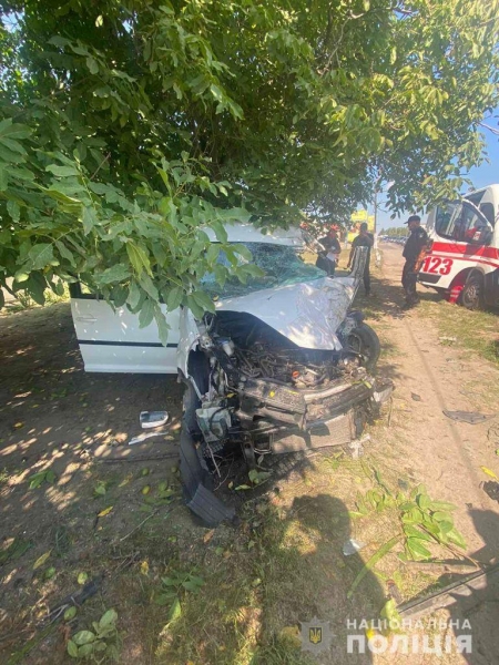 На Миколаївщині поліцейські розслідують обставини автопригоди, у якій загинув водій Volkswagen та травмувався його пасажир 