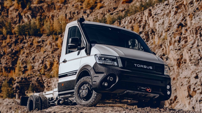 Torsus переделал шасси VW Crafter для внедорожного использования