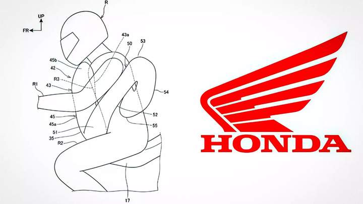 Honda розробляє подушки безпеки для мототехніки
