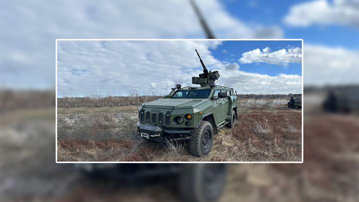 Українське бронеавто “Новатор” отримало дистанційний кулеметний модуль