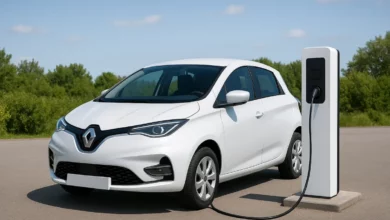 Renault Zoe charging electric vehicle