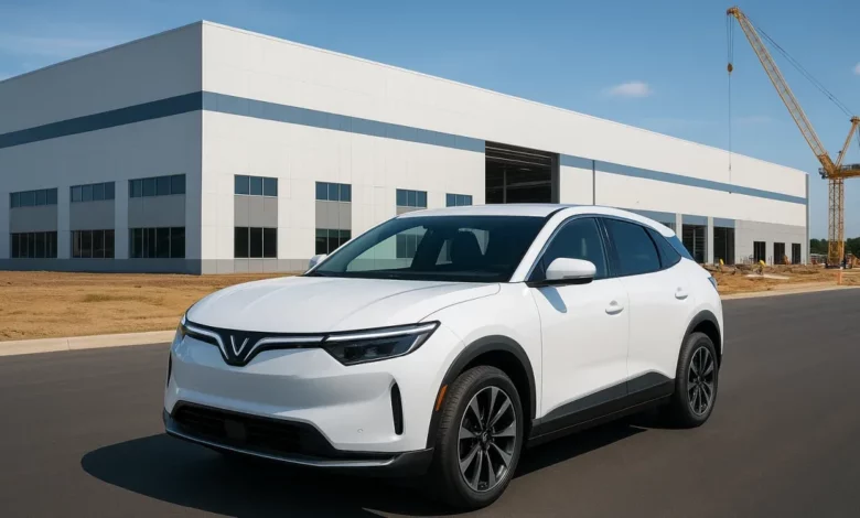 VinFast factory North Carolina construction.