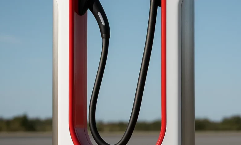 Tesla Supercharger V4 Folding Unit