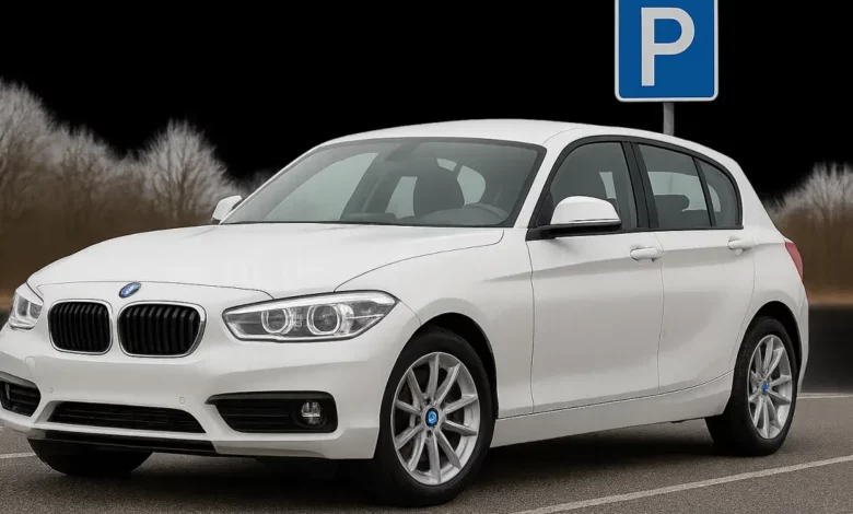 Parking zone sign displayed.