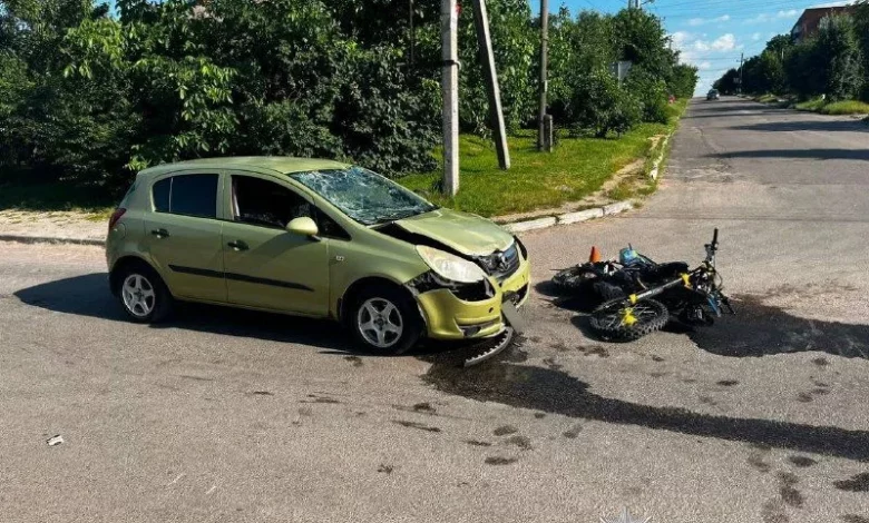 На Вінниччині розслідують три ДТП з потерпілими за участю авто та мотоциклів