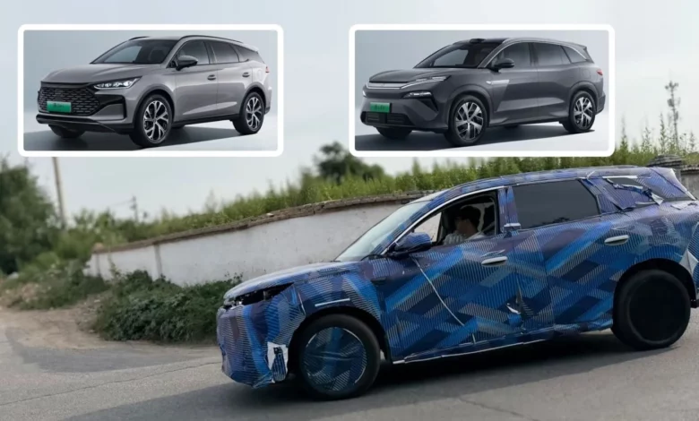 Новий BYD Tang помітили в Китаї як дешевшу версію Sealion 8