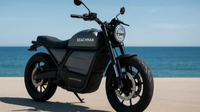 Beachman Aviator electric motorcycle