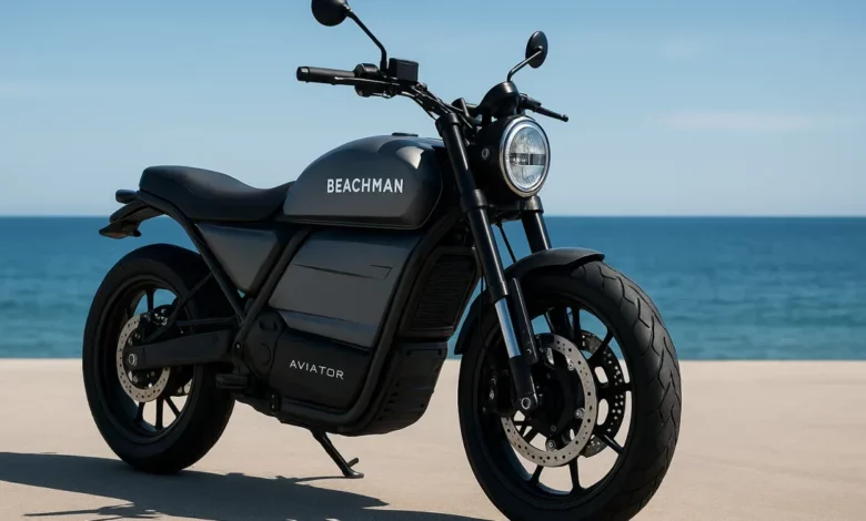 Beachman Aviator electric motorcycle