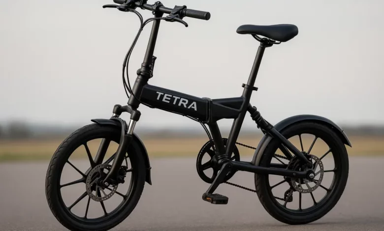 Складаний велосипед Tetra з амортизатором.