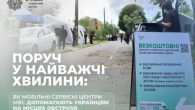 Мобільні сервісні центри МВС відновлюють документи та оформлюють знищені авто після обстрілів