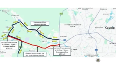 Тимчасове перекриття руху на трасі М-03 між Пісочином і Люботином