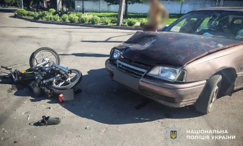 У Пирятині Opel зіткнувся з мопедом: травмований 15-річний водій