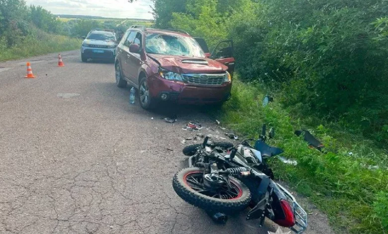 На Вінниччині розслідують дві ДТП з потерпілими за участю Subaru, мотоцикла та пішохода
