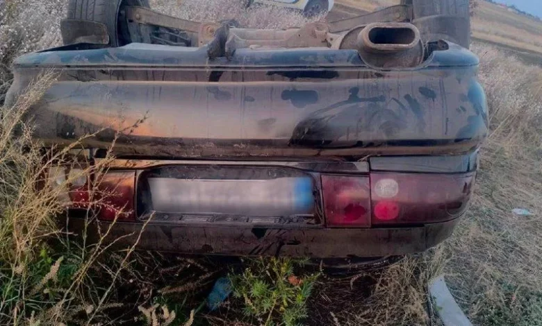 На Миколаївщині перекинувся Mitsubishi Lancer: травмовані водій і п’ятеро пасажирів