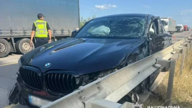 На трасі Київ – Чоп біля Житомира зіткнулися BMW та вантажівка Scania: травмовано пасажирку