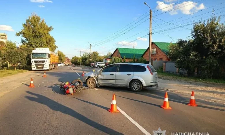 У Ромнах з’ясовують обставини ДТП за участю мотоцикліста
