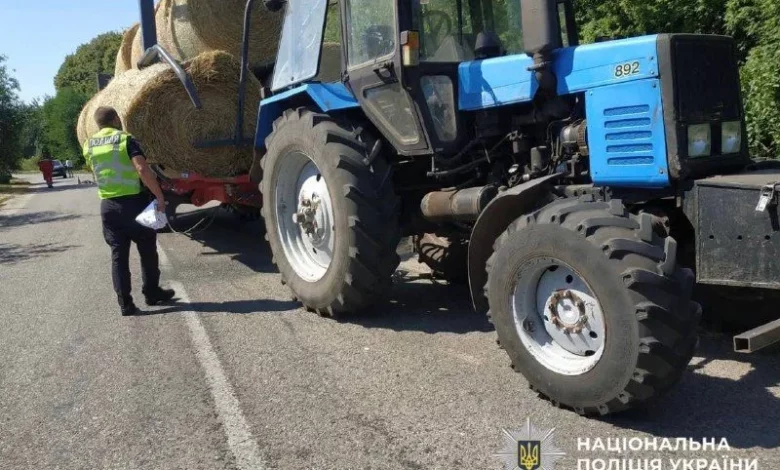 На Обухівщині трактор наїхав на 6-річну велосипедистку: дитина загинула, водію оголошено підозру
