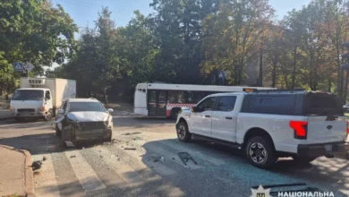 У Харкові внаслідок зіткнення Toyota, автобуса Karsan і Ford травмовано дев’ять людей
