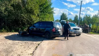 На Рокитнівщині в ДТП мотоцикла Mustang і Volkswagen Touran травмувалися троє людей