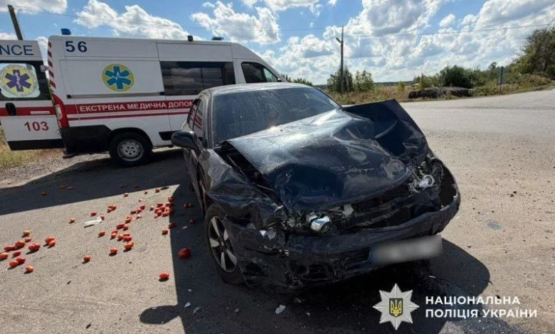На Полтавщині зіткнулися Mitsubishi та Daewoo: постраждала водійка