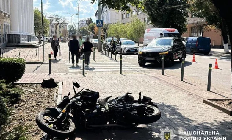 На Вінниччині в двох ДТП травмувалися мотоцикліст і пішохід