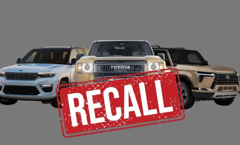 Toyota, Lexus, Jeep, Volkswagen та Audi відкликають авто через ризики для безпеки
