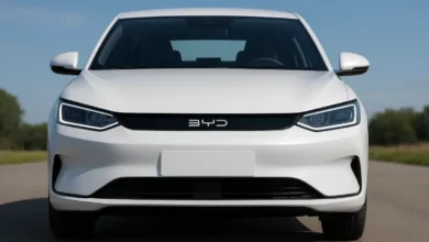 BYD electric car front view