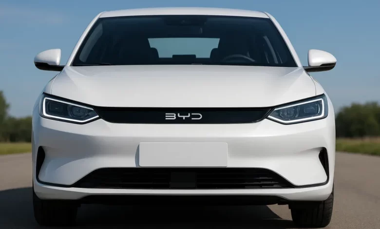 BYD electric car front view