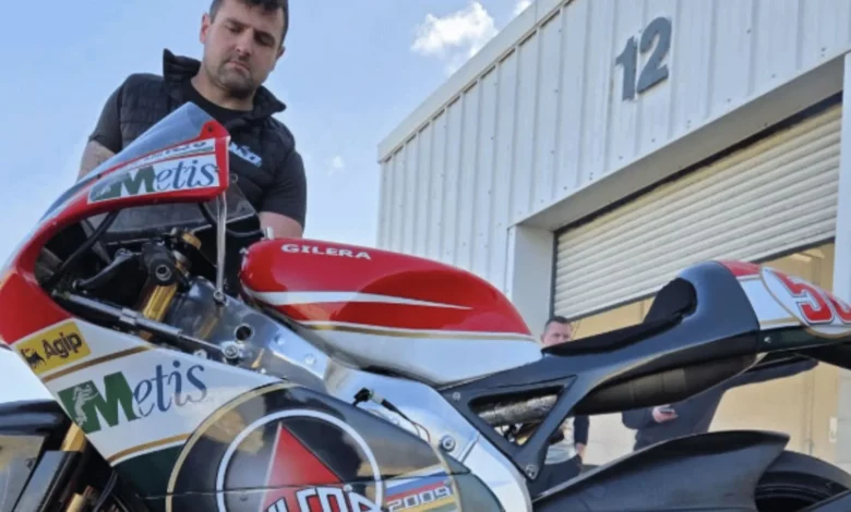 Майкл Данлоп натякнув на плани з унікальним Gilera 250 GP у кольорах Марко Сімончеллі
