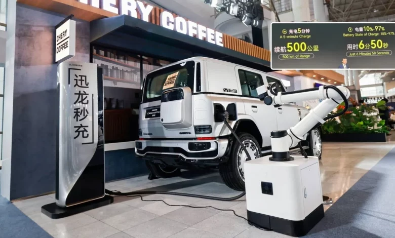 Chery представила зарядку 1,44 МВт і обіцяє 500 км за 5 хвилин