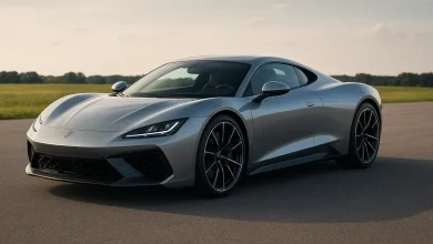 Oilstainlab Thunderbolt supercar displayed.