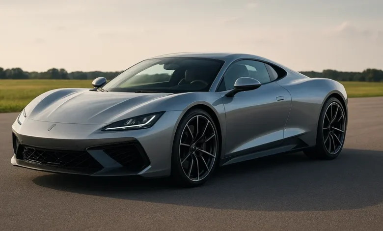 Oilstainlab Thunderbolt supercar displayed.
